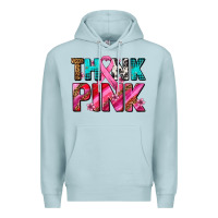 Blue Mist think pink cancer ribbon Premium Hoodie - AdoDesignShop