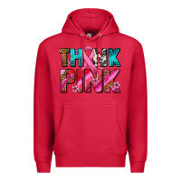 Cardinal think pink cancer ribbon Premium Hoodie - AdoDesignShop