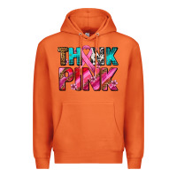 Carrot think pink cancer ribbon Premium Hoodie - AdoDesignShop
