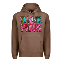 Chestnut think pink cancer ribbon Premium Hoodie - AdoDesignShop
