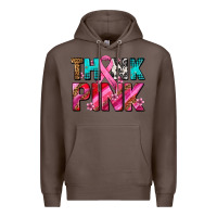 Coffee think pink cancer ribbon Premium Hoodie - AdoDesignShop
