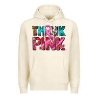 Tofu think pink cancer ribbon Premium Hoodie - AdoDesignShop