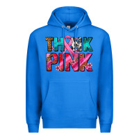 True Royal think pink cancer ribbon Premium Hoodie - AdoDesignShop