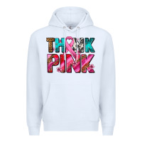 White think pink cancer ribbon Premium Hoodie - AdoDesignShop