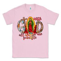 Bubblegum Pink With God All Things Are Possible Classic Tee - RacoonDesign