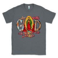 Charcoal Heather With God All Things Are Possible Classic Tee - RacoonDesign