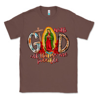 Chestnut With God All Things Are Possible Classic Tee - RacoonDesign