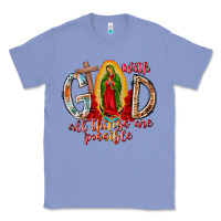 Colony Blue With God All Things Are Possible Classic Tee - RacoonDesign