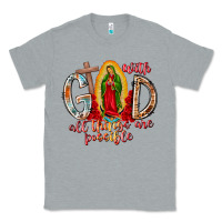 Heather Grey With God All Things Are Possible Classic Tee - RacoonDesign