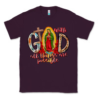 Plum With God All Things Are Possible Classic Tee - RacoonDesign