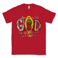 Red With God All Things Are Possible Classic Tee - RacoonDesign