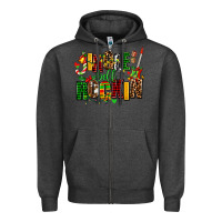 Charcoal Heather jingle bell rockin Zipper Hoodie - AdoDesignShop
