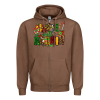 Chestnut jingle bell rockin Zipper Hoodie - AdoDesignShop