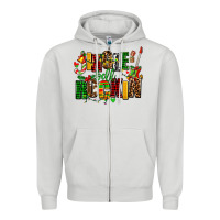 Dove Grey jingle bell rockin Zipper Hoodie - AdoDesignShop