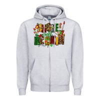 Heather Grey jingle bell rockin Zipper Hoodie - AdoDesignShop