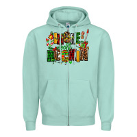 Seafoam jingle bell rockin Zipper Hoodie - AdoDesignShop