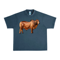Midnight Navy brahman bull Urban Heavy Tee - RanaPortraitStore