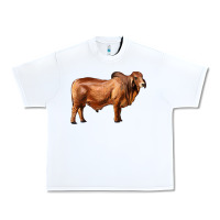White brahman bull Urban Heavy Tee - RanaPortraitStore