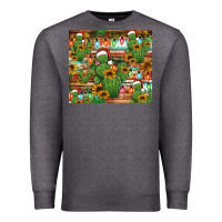 Charcoal Heather feliz navidad merry christmas cactus tumbler Premium Sweatshirt - Jasminsmagicworld
