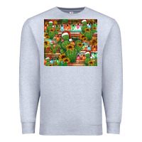 Heather Grey feliz navidad merry christmas cactus tumbler Premium Sweatshirt - Jasminsmagicworld