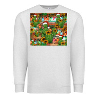 Oatmeal Heather feliz navidad merry christmas cactus tumbler Premium Sweatshirt - Jasminsmagicworld