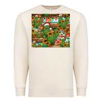 Sandshell feliz navidad merry christmas cactus tumbler Premium Sweatshirt - Jasminsmagicworld