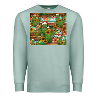 Seafoam feliz navidad merry christmas cactus tumbler Premium Sweatshirt - Jasminsmagicworld