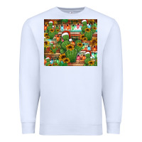 White feliz navidad merry christmas cactus tumbler Premium Sweatshirt - Jasminsmagicworld