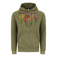 Vintage Olive grandma's garden Vintage Hoodie - MaliasSmallBusiness