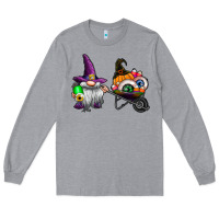Heather Grey halloween Long Sleeve Tee - CowhideDigitalArt