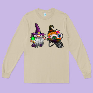 Halloween Long Sleeve Tee Designed By Cowhidedigitalart