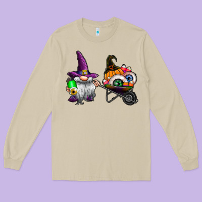 Halloween Long Sleeve Tee Designed By Cowhidedigitalart