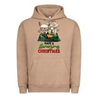 Have A Llamazing Christmas Alpaca Head Urban Hoodie | Teevron