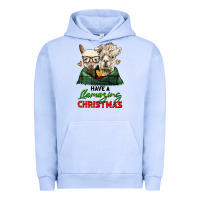 Pigment Grape Ice have a llamazing christmas alpaca head Urban Hoodie - LillyAllenDesigns