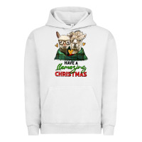 Pigment Lunar Rock have a llamazing christmas alpaca head Urban Hoodie - LillyAllenDesigns