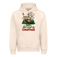 Sandshell have a llamazing christmas alpaca head Urban Hoodie - LillyAllenDesigns