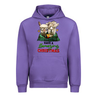 Tulip have a llamazing christmas alpaca head Urban Hoodie - LillyAllenDesigns