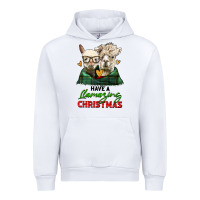 White have a llamazing christmas alpaca head Urban Hoodie - LillyAllenDesigns