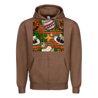 Chestnut christmas cake seamless pattern Zipper Hoodie - BundleAndBundleShop