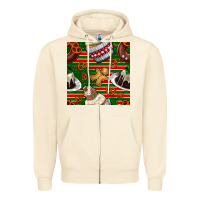 Sandshell christmas cake seamless pattern Zipper Hoodie - BundleAndBundleShop