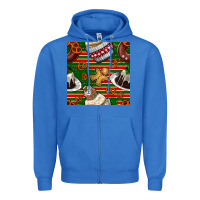 True Royal christmas cake seamless pattern Zipper Hoodie - BundleAndBundleShop