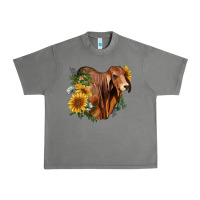 Tornado brahman bull with sunflowers Urban Heavy Tee - RanaPortraitStore