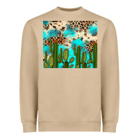 Mushroom cactus turquoise leopard cowhide tumbler rana Heavyweight Sweatshirt - RanaPortraitStore