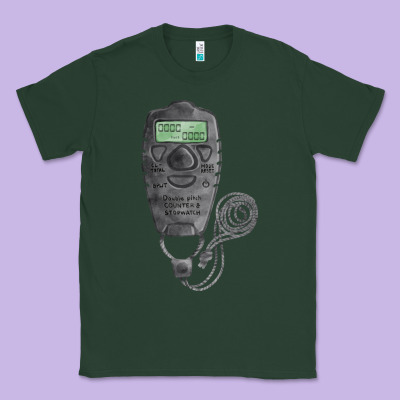 Baseball Counter And Stopwatch Fa Element Classic Tee Designed By Fadigitalartstudio