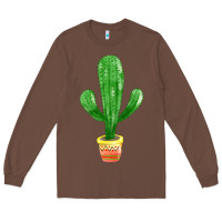 Chestnut mexican cactus Long Sleeve Tee - FaDigitalArtStudio