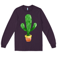 Plum mexican cactus Long Sleeve Tee - FaDigitalArtStudio
