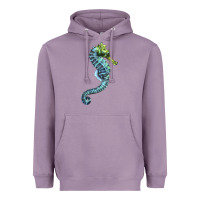 Lavender Blue Seahorse Heavyweight Hoodie - LillyAllenDesigns