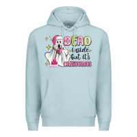 Blue Mist dead inside but it's christmas Premium Hoodie - MaliasSmallBusiness