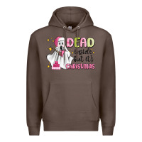 Coffee dead inside but it's christmas Premium Hoodie - MaliasSmallBusiness