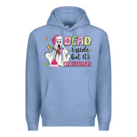 Dead Inside But It's Christmas Premium Hoodie | Teevron